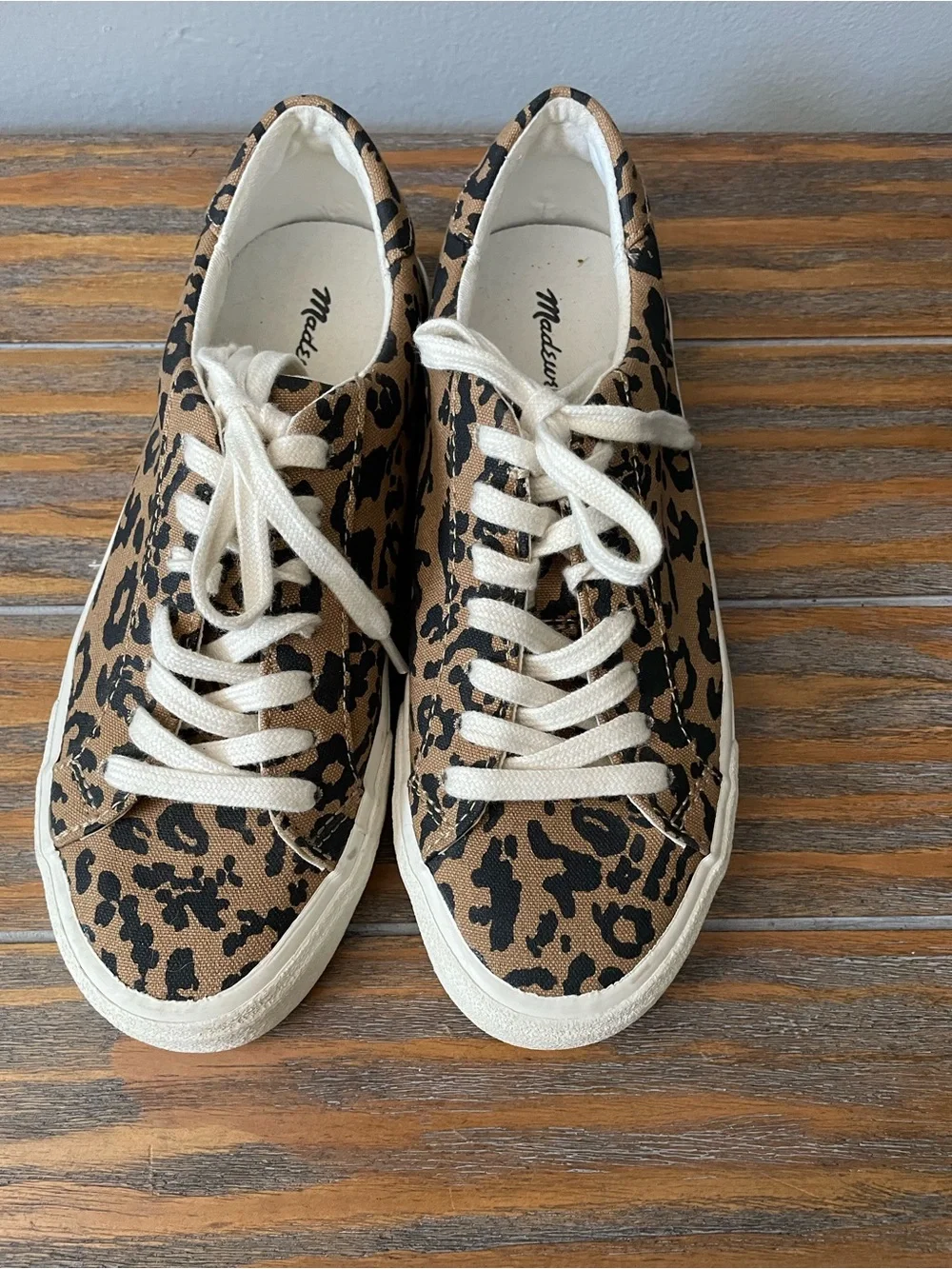 Madewell Sidewalk Low-Top Sneakers -  leopard print - sz 6